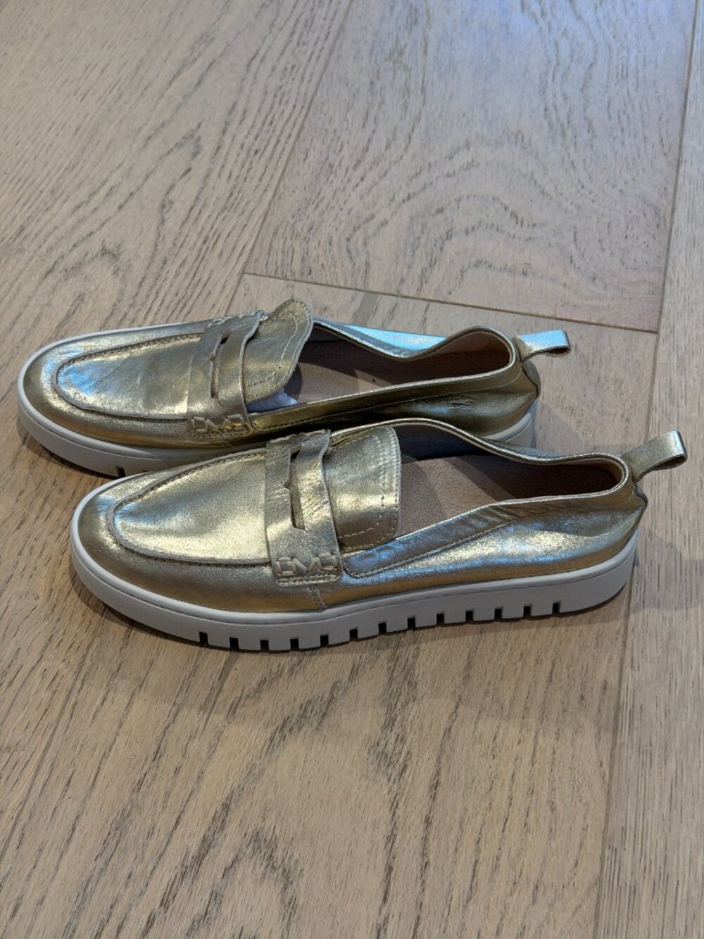Vionic Uptown Loafer in Metallic Gold